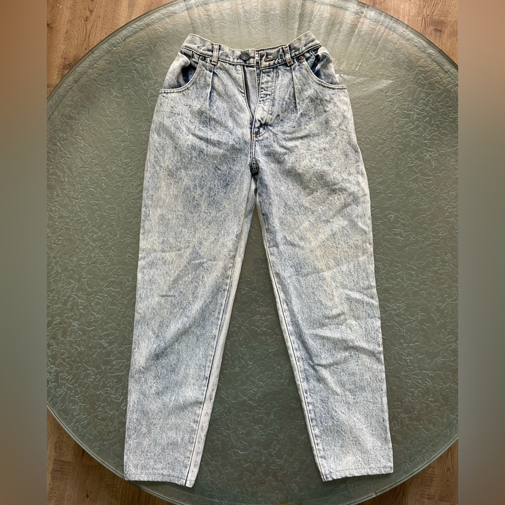 Vintage acid wash palmettos jeans